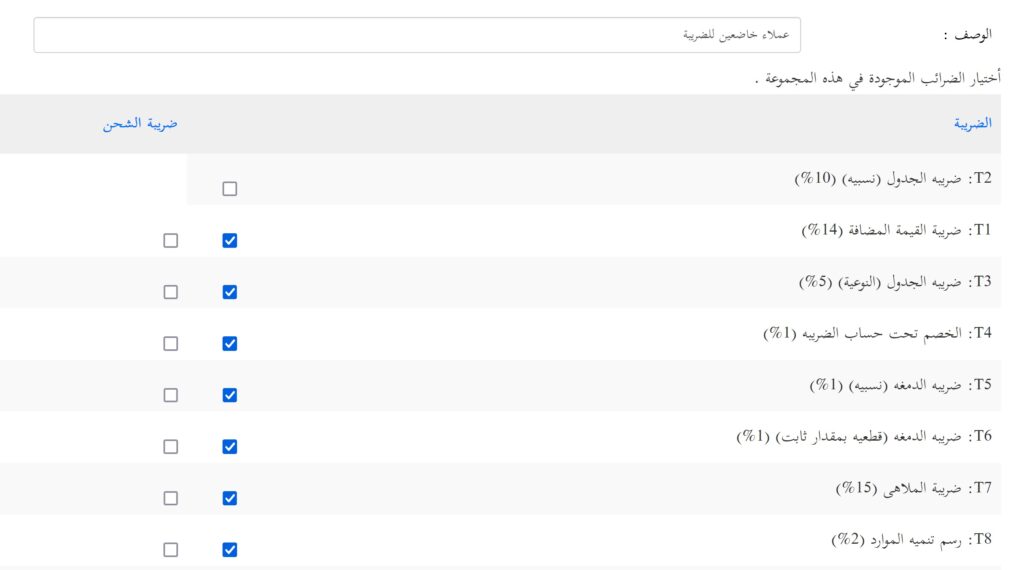 iX ERP e-Invoice tax group details setup